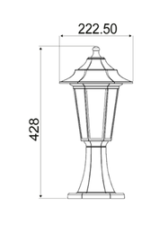 Horoz Begonya Set Üstü Bahçe Armatürü