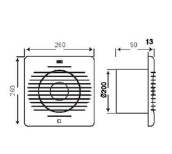 HOROZ PLASTiK FAN CEVİZ 200