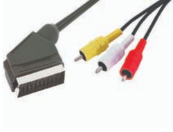 Scart - 3RCA Kablo 1,2 mt 10 ADET