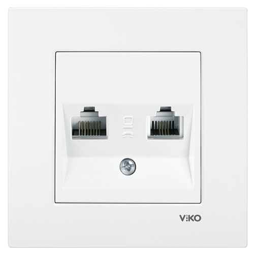  Viko Karre Beyaz Data-numeris Priz (rj45-rj11)