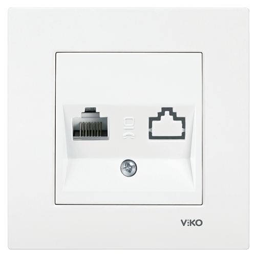  Viko Karre Beyaz Tekli Data Prizi (rj45) Cat/6